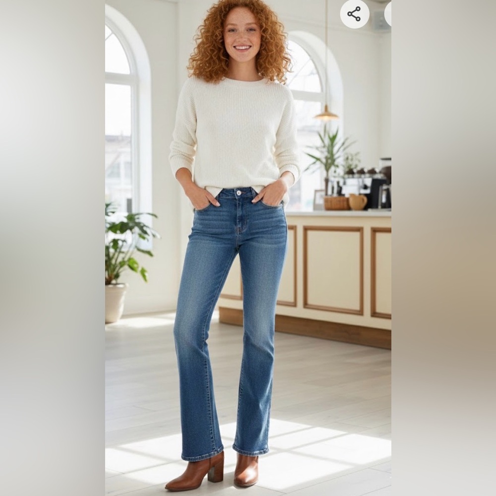 Lucky Brand Blue Flare Jeans - Picture 3 of 6
